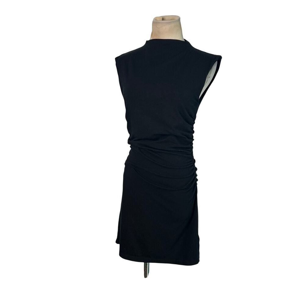 Wild Fable black mock neck cap sleeves mini dress size Small - Picture 10 of 14